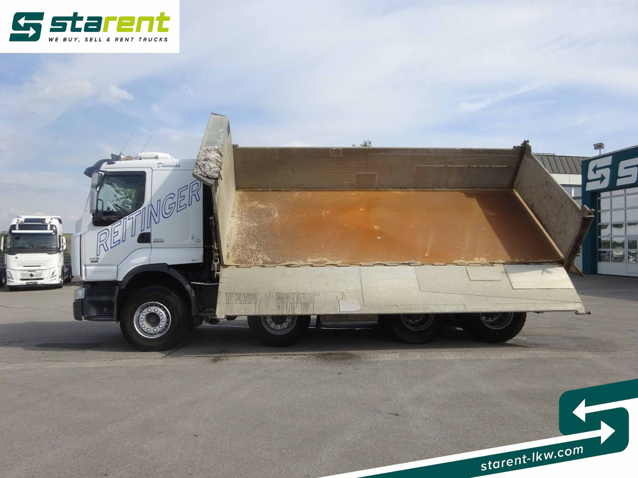 Renault Premium 450 DXi, 8x4, 3 Seitenkipper, Standklima - Truk jungkit: gambar 2 Renault Premium 450 DXi, 8x4, 3 Seitenkipper, Standklima - Truk jungkit: gambar 2