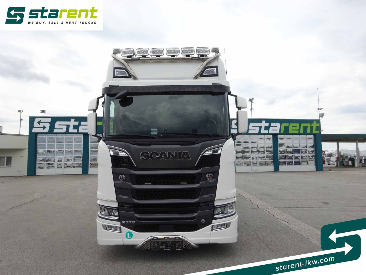 Scania R770 V8 Fahrzeugtransporter + Ziegler Anhänger - Truk flatbed: gambar 2 Scania R770 V8 Fahrzeugtransporter + Ziegler Anhänger - Truk flatbed: gambar 2