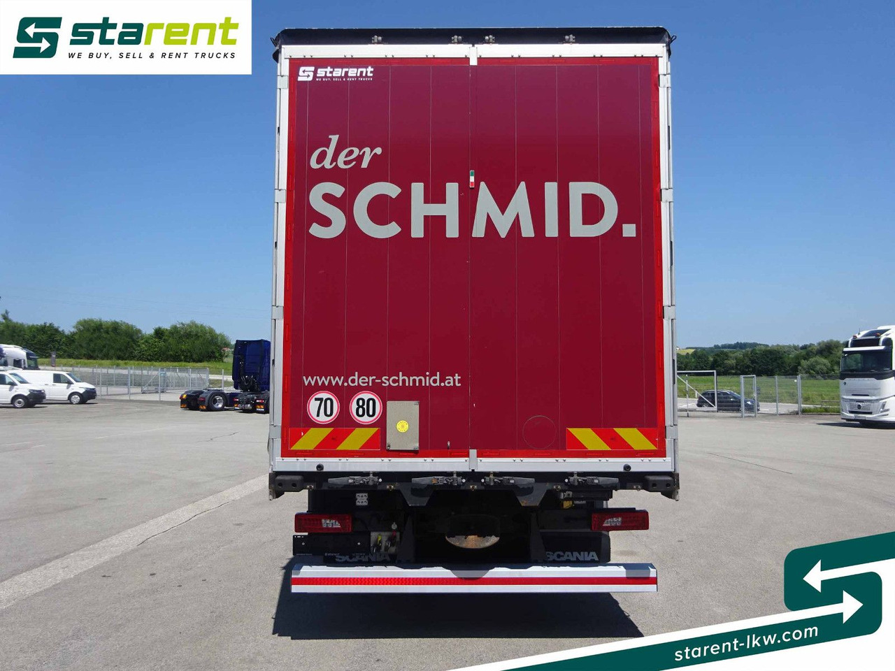 Truk dengan terpal samping Scania S500 Planen Aufbau Schwarzmüller 6x2, Standklima: gambar 6