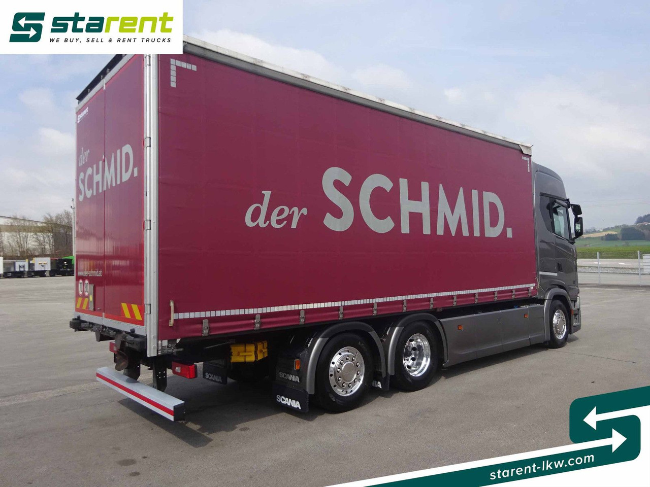 Scania S500 Planen Aufbau Schwarzmüller 6x2, Standklima - Truk dengan terpal samping: gambar 5 Scania S500 Planen Aufbau Schwarzmüller 6x2, Standklima - Truk dengan terpal samping: gambar 5