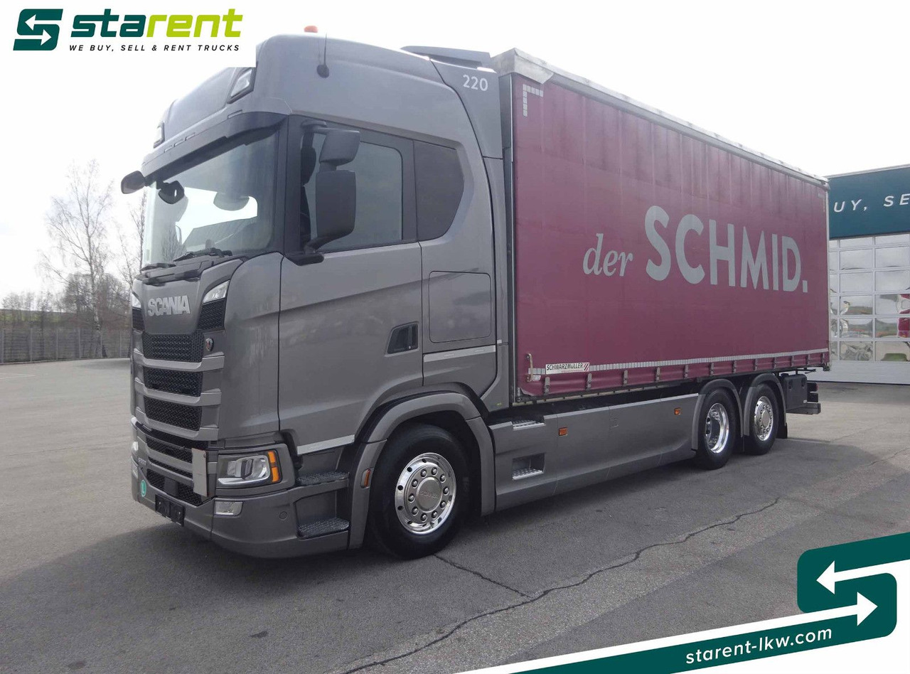 Scania S500 Planen Aufbau Schwarzmüller 6x2, Standklima - Truk dengan terpal samping: gambar 1 Scania S500 Planen Aufbau Schwarzmüller 6x2, Standklima - Truk dengan terpal samping: gambar 1