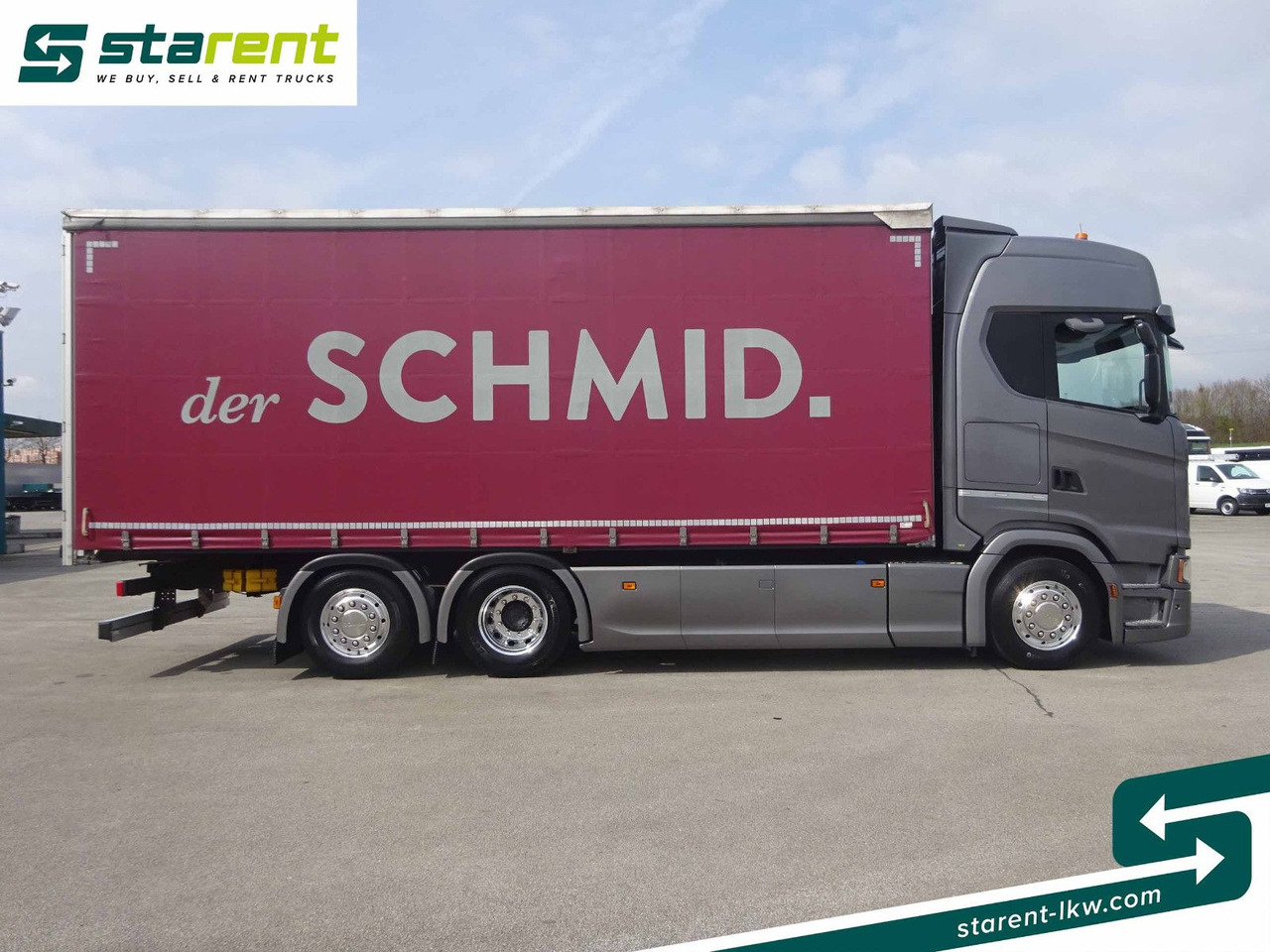 Scania S500 Planen Aufbau Schwarzmüller 6x2, Standklima - Truk dengan terpal samping: gambar 4 Scania S500 Planen Aufbau Schwarzmüller 6x2, Standklima - Truk dengan terpal samping: gambar 4