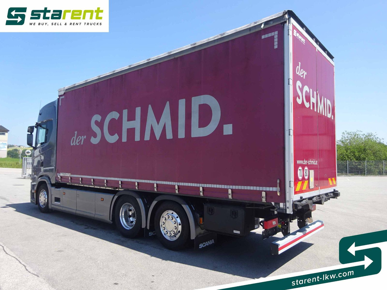 Truk dengan terpal samping Scania S500 Planen Aufbau Schwarzmüller 6x2, Standklima: gambar 7