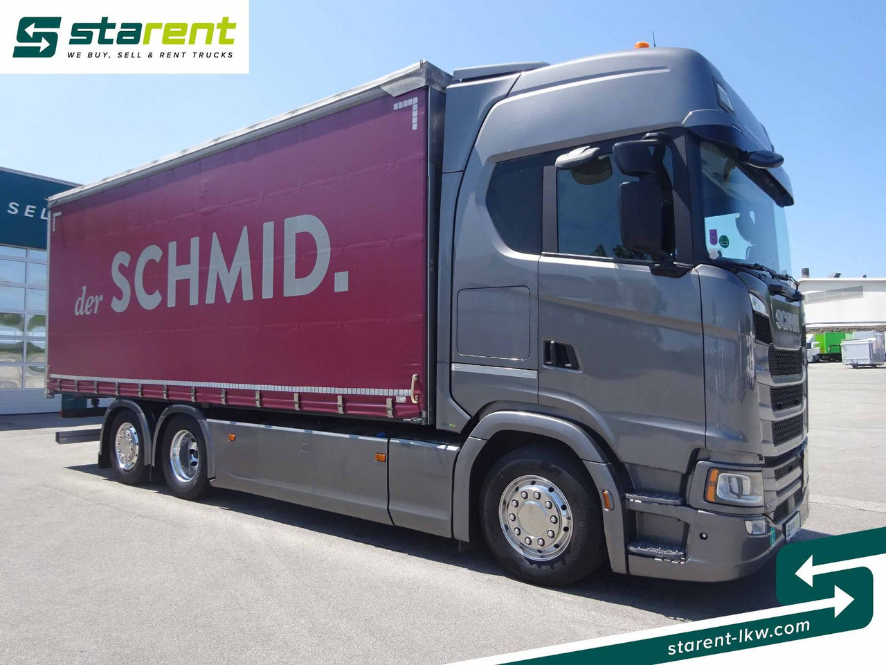 Scania S500 Planen Aufbau Schwarzmüller 6x2, Standklima - Truk dengan terpal samping: gambar 3 Scania S500 Planen Aufbau Schwarzmüller 6x2, Standklima - Truk dengan terpal samping: gambar 3