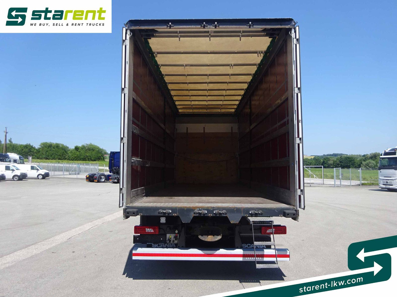 Truk dengan terpal samping Scania S500 Planen Aufbau Schwarzmüller 6x2, Standklima: gambar 9
