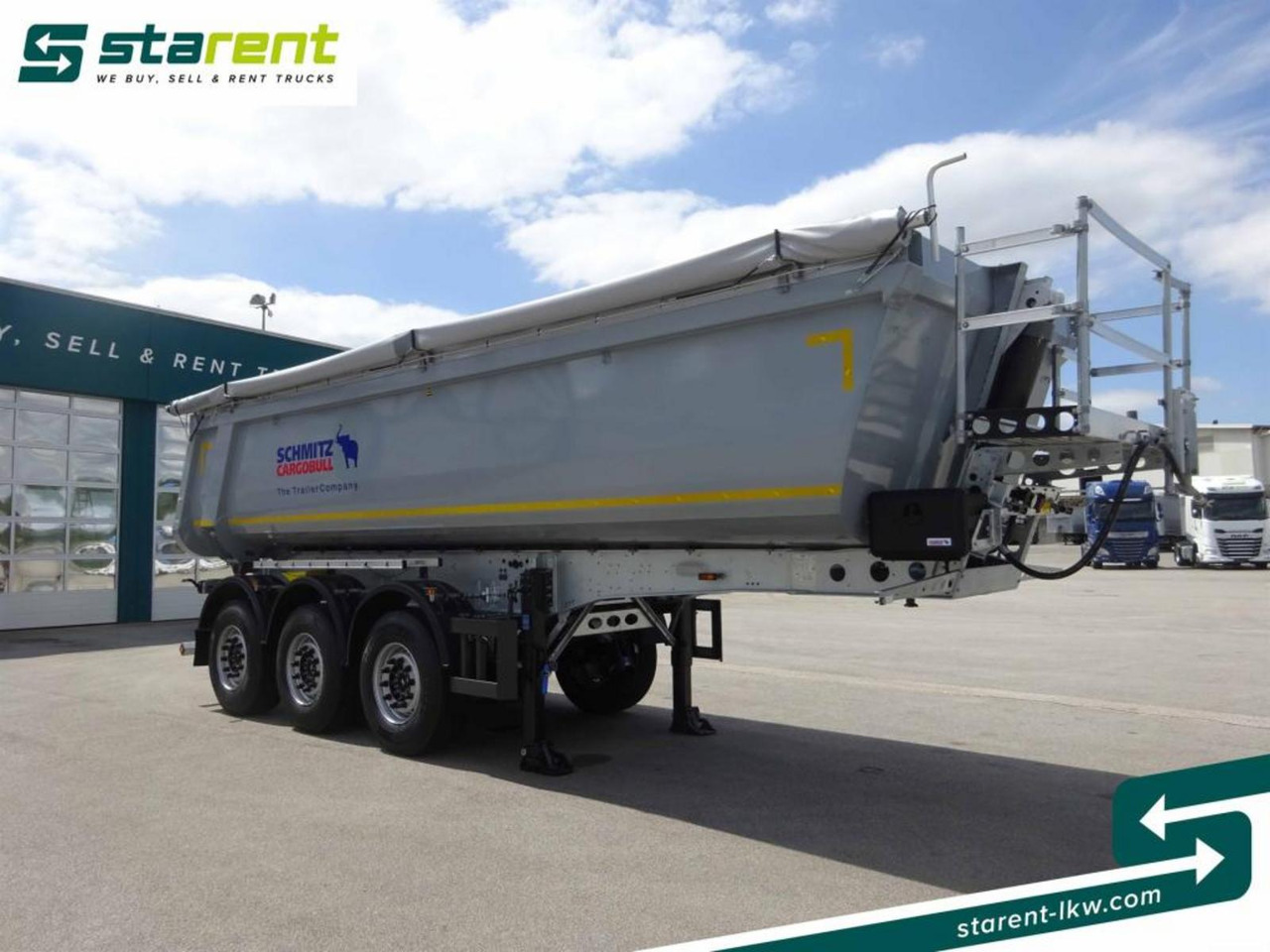 Schmitz 3-Achs Kipper, 24m³, Liftachse, Alu-Felgen - Semi-trailer jungkit: gambar 3 Schmitz 3-Achs Kipper, 24m³, Liftachse, Alu-Felgen - Semi-trailer jungkit: gambar 3