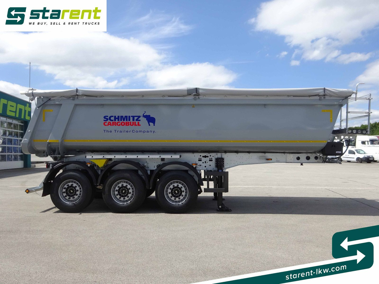 Schmitz Cargobull 3-Achs Kipper, 24m³, Liftachse - Semi-trailer jungkit: gambar 4 Schmitz Cargobull 3-Achs Kipper, 24m³, Liftachse - Semi-trailer jungkit: gambar 4
