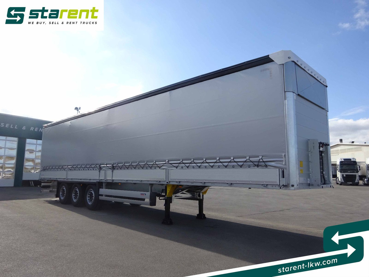 Schmitz Cargobull Tautliner, Bordwand 60cm, Hubdach, Liftachse - Semi-trailer dengan terpal samping: gambar 3 Schmitz Cargobull Tautliner, Bordwand 60cm, Hubdach, Liftachse - Semi-trailer dengan terpal samping: gambar 3