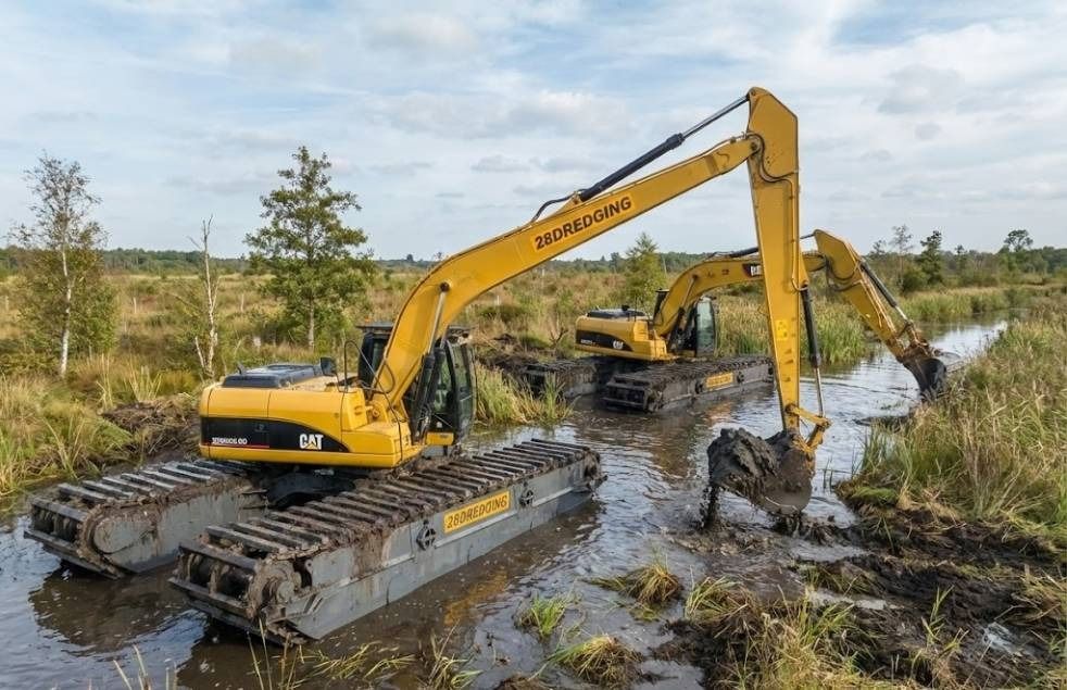 CAT 320 D L ( 28 dredging ) - Ekskavator amfibi: gambar 1 CAT 320 D L ( 28 dredging ) - Ekskavator amfibi: gambar 1