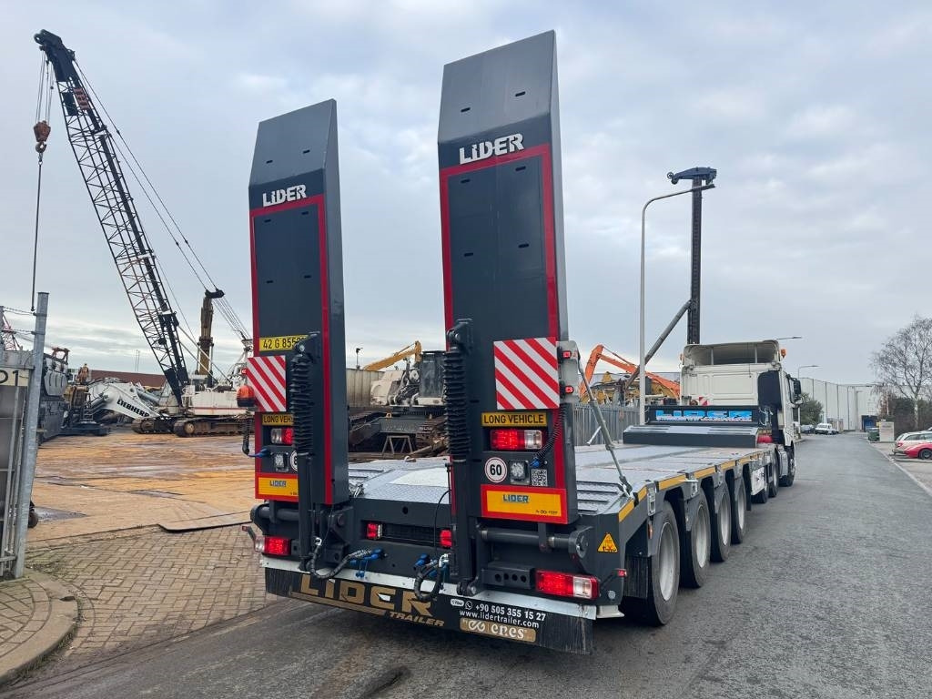 Semi-trailer low bed Lider ld07 86 ton 4 axel steel spring UNUSED: gambar 14
