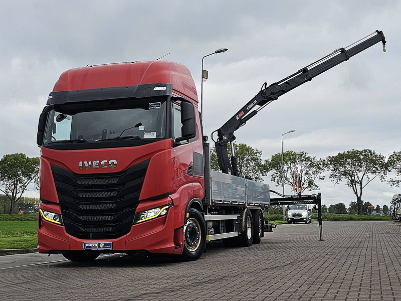 Iveco S-WAY AS260S46 6X2-4 INTARDER HIAB - Truk flatbed, Truk derek: gambar 1 Iveco S-WAY AS260S46 6X2-4 INTARDER HIAB - Truk flatbed, Truk derek: gambar 1