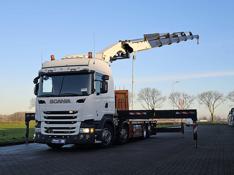 Scania R490 8x2*6 HMF6020 K6 - Truk flatbed, Truk derek: gambar 1 Scania R490 8x2*6 HMF6020 K6 - Truk flatbed, Truk derek: gambar 1