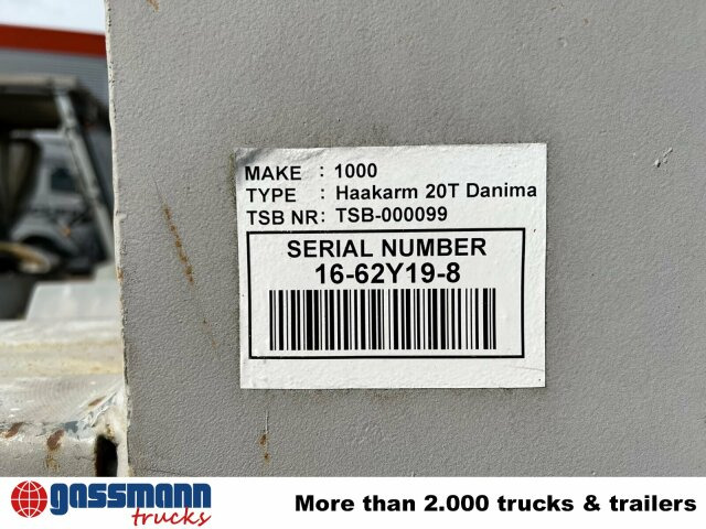 Hooklift/ Lewati sistem loader baru 20t Abrollanlage Danima: gambar 7