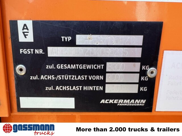 Ackermann PS-F 5.3/13.5 EZG SPS, Edscha-Verdeck, Lenkachse - Semi-trailer flatbed: gambar 5 Ackermann PS-F 5.3/13.5 EZG SPS, Edscha-Verdeck, Lenkachse - Semi-trailer flatbed: gambar 5