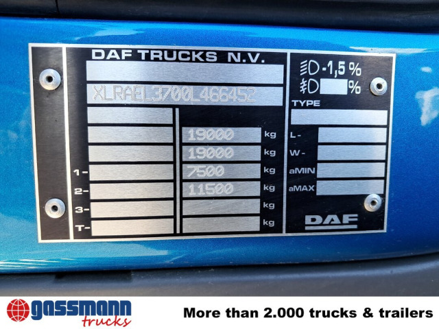 DAF LF 290 FA 4x2, Nebenantrieb, Navi - Truk sasis: gambar 4 DAF LF 290 FA 4x2, Nebenantrieb, Navi - Truk sasis: gambar 4