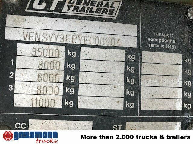 General Trailer SYY3FP Plattformauflieger, Liftachse - Semi-trailer flatbed: gambar 3 General Trailer SYY3FP Plattformauflieger, Liftachse - Semi-trailer flatbed: gambar 3