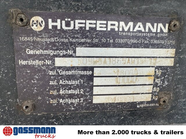 Hüffermann HSA 18.65 Schlittenabroller - Trailer lewati: gambar 5 Hüffermann HSA 18.65 Schlittenabroller - Trailer lewati: gambar 5
