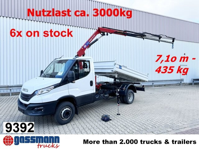 Iveco Daily 70C18H 4x2 mit Kran HMF 340-K3, Funk - Truk jungkit, Truk derek: gambar 1 Iveco Daily 70C18H 4x2 mit Kran HMF 340-K3, Funk - Truk jungkit, Truk derek: gambar 1