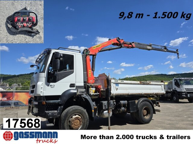 Iveco Trakker AD190T36W/T 4x4 mit Kran Palfinger PK - Truk jungkit, Truk derek: gambar 1 Iveco Trakker AD190T36W/T 4x4 mit Kran Palfinger PK - Truk jungkit, Truk derek: gambar 1