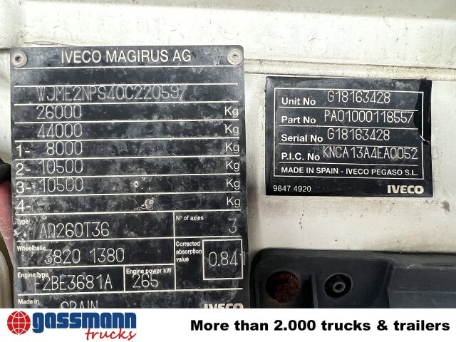 Iveco Trakker AD260T36 6x4 - Truk sasis: gambar 2 Iveco Trakker AD260T36 6x4 - Truk sasis: gambar 2