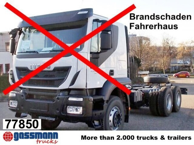 Iveco Trakker AD260T45 6x4, BRANDSCHADEN FAHRERHAUS! - Truk sasis: gambar 1 Iveco Trakker AD260T45 6x4, BRANDSCHADEN FAHRERHAUS! - Truk sasis: gambar 1