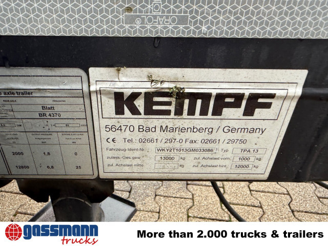 Kempf TPA 13 Anhänger für Absetzcontainer - Trailer pengangkut mobil: gambar 3 Kempf TPA 13 Anhänger für Absetzcontainer - Trailer pengangkut mobil: gambar 3