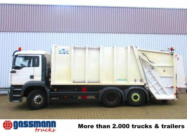 Truk sampah untuk pengangkutan sampah MAN TGA 26.310 BL 6x2, Haller M21-x2c, 21m³: gambar 8