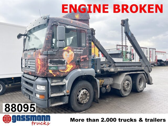 MAN TGA 26.410 6X2/4 BL, Vorlauf Lenk-Liftachse, - Truk skip loader: gambar 1 MAN TGA 26.410 6X2/4 BL, Vorlauf Lenk-Liftachse, - Truk skip loader: gambar 1