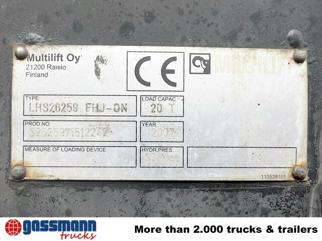 MAN TGA 26.440 6X2-2 BL, Liftachse - Hook lift: gambar 2 MAN TGA 26.440 6X2-2 BL, Liftachse - Hook lift: gambar 2