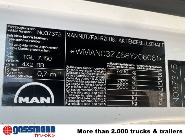 MAN TGL 7.150 4x2 BB mit LBW BÄR - Truk flatbed: gambar 4 MAN TGL 7.150 4x2 BB mit LBW BÄR - Truk flatbed: gambar 4