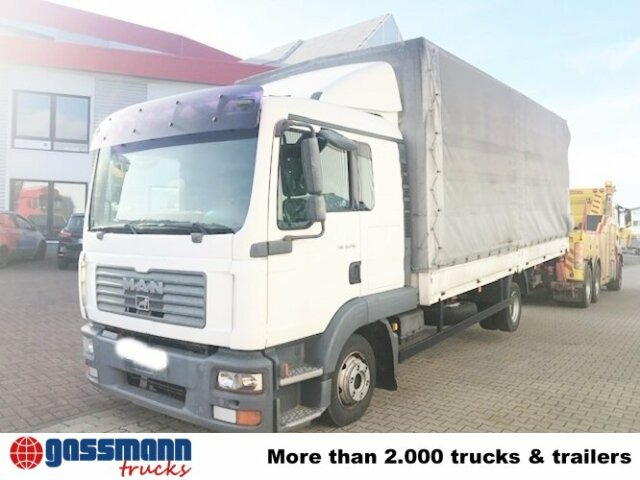 MAN TGL 8.210 BL 4x2 mit LBW, Motorschaden! - Truk flatbed: gambar 2 MAN TGL 8.210 BL 4x2 mit LBW, Motorschaden! - Truk flatbed: gambar 2