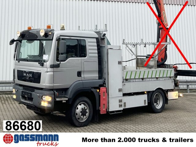 MAN TGM 13/15.290 4X4 BL, Seilwinde - Truk flatbed: gambar 1 MAN TGM 13/15.290 4X4 BL, Seilwinde - Truk flatbed: gambar 1