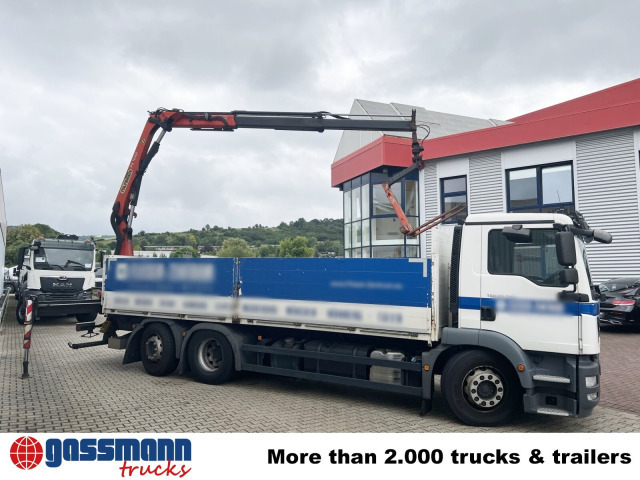 Truk flatbed, Truk derek MAN TGM 26.340 6X2-4 LL, Lenk-/Liftachse, Heckkran: gambar 12
