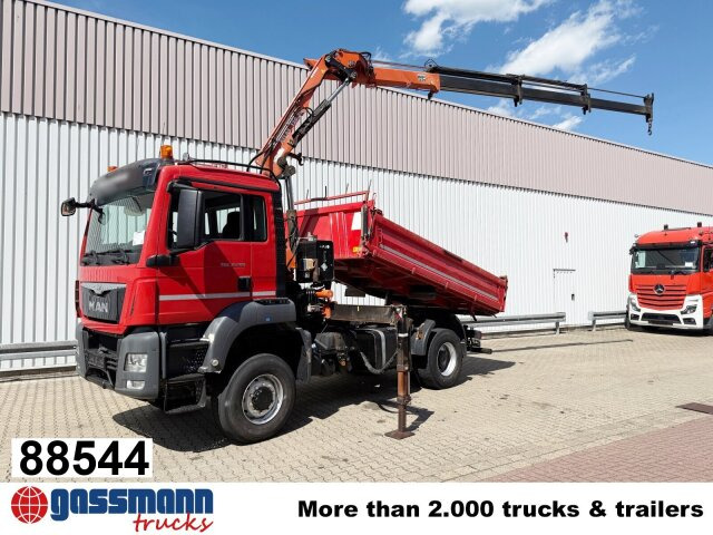 MAN TGS 18.400 4x4 BB, Navi, Kran Atlas 120.2E-A3L, - Truk jungkit, Truk derek: gambar 1 MAN TGS 18.400 4x4 BB, Navi, Kran Atlas 120.2E-A3L, - Truk jungkit, Truk derek: gambar 1