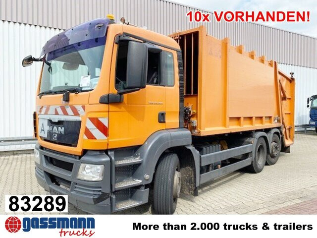 MAN TGS 26.320 6x2-4 BL, Lenkachse, Haller X2, - Truk sampah: gambar 1 MAN TGS 26.320 6x2-4 BL, Lenkachse, Haller X2, - Truk sampah: gambar 1