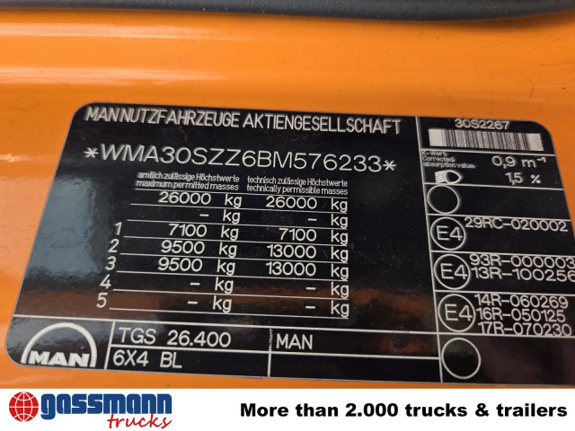 MAN TGS 26.400 6X4 BL - Truk sasis: gambar 5 MAN TGS 26.400 6X4 BL - Truk sasis: gambar 5