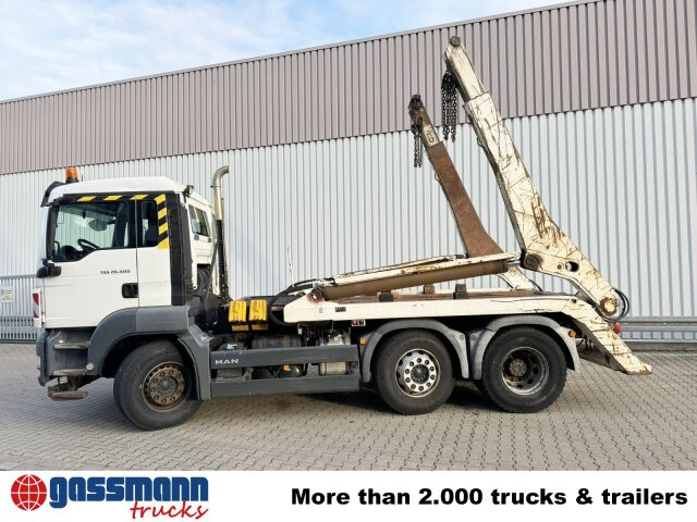 MAN TGS 26.400 6x2/4 BL mit Vorlauflenk-/liftachse, - Truk skip loader: gambar 5 MAN TGS 26.400 6x2/4 BL mit Vorlauflenk-/liftachse, - Truk skip loader: gambar 5