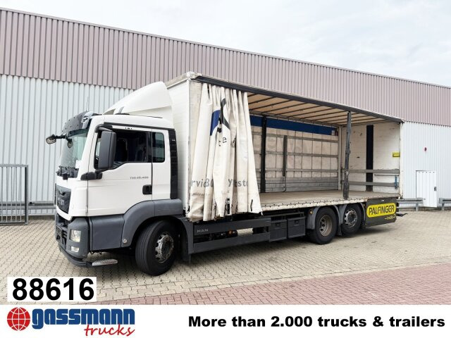 MAN TGS 26.400 6x2-4 LL, Lenk-/Liftachse - Truk flatbed, Truk derek: gambar 1 MAN TGS 26.400 6x2-4 LL, Lenk-/Liftachse - Truk flatbed, Truk derek: gambar 1