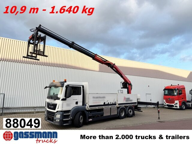 MAN TGS 26.420 6x2-4 LL, Navi, Lenk-/Liftachse, - Truk flatbed, Truk derek: gambar 1 MAN TGS 26.420 6x2-4 LL, Navi, Lenk-/Liftachse, - Truk flatbed, Truk derek: gambar 1