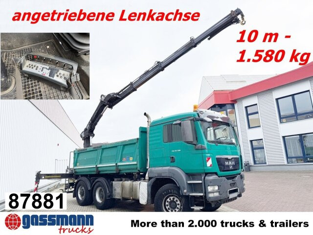 MAN TGS 26.480 6x4 BL Maurer, Lenkachse, Bordmatik, - Truk jungkit, Truk derek: gambar 1 MAN TGS 26.480 6x4 BL Maurer, Lenkachse, Bordmatik, - Truk jungkit, Truk derek: gambar 1