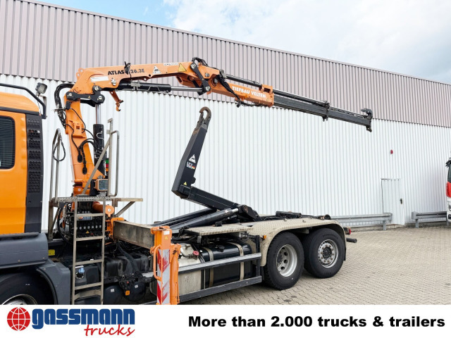 MAN TGS 28.440 6x2-4 BL, Lenk-/Liftachse, Kran Atlas - Hook lift, Truk derek: gambar 2 MAN TGS 28.440 6x2-4 BL, Lenk-/Liftachse, Kran Atlas - Hook lift, Truk derek: gambar 2