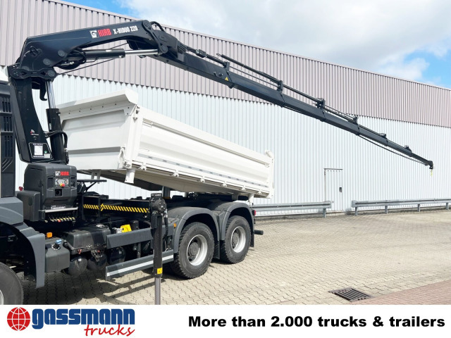 MAN TGS 33.430 6x6 BB CH mit Kran Hiab X-HiDuo 228 - Truk jungkit, Truk derek: gambar 2 MAN TGS 33.430 6x6 BB CH mit Kran Hiab X-HiDuo 228 - Truk jungkit, Truk derek: gambar 2