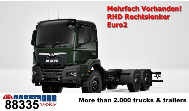 MAN TGS 33.440 6x6 BB CH RHD, Euro2, Rechtslenker, - Truk sasis: gambar 1 MAN TGS 33.440 6x6 BB CH RHD, Euro2, Rechtslenker, - Truk sasis: gambar 1