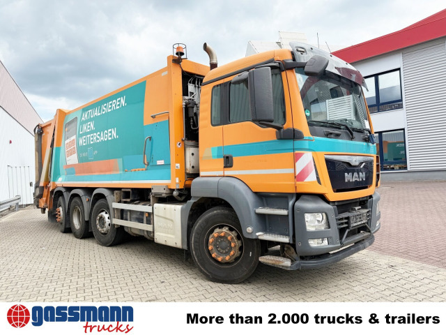 Truk sampah untuk pengangkutan sampah MAN TGS 35.360 8x2-6 BL, 2x Lenkachse, Zöller: gambar 9