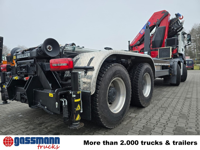 MAN TGS 35.480 8X4 BL, Intarder, Kran HMF 3220-K6, - Hook lift, Truk derek: gambar 2 MAN TGS 35.480 8X4 BL, Intarder, Kran HMF 3220-K6, - Hook lift, Truk derek: gambar 2