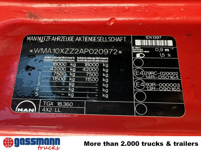 MAN TGX 18.360 4X2 LL, Fahrschule - Pengangkut kontainer/ Container truck: gambar 3 MAN TGX 18.360 4X2 LL, Fahrschule - Pengangkut kontainer/ Container truck: gambar 3