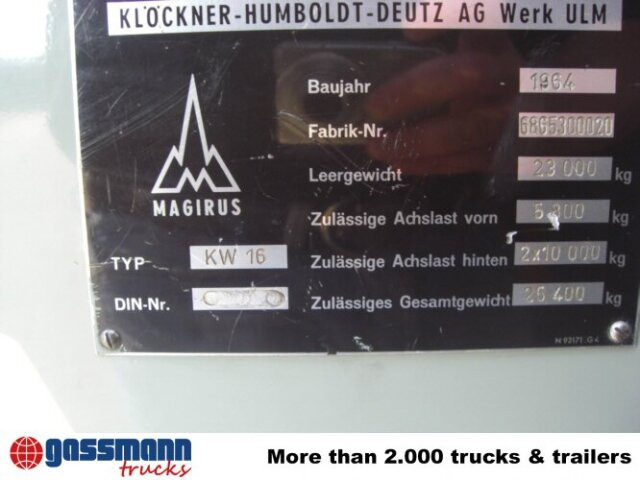 Magirus Deutz Magirus Uranus 250D 22 KW16 - Truk pemadam kebakaran, Truk derek: gambar 4 Magirus Deutz Magirus Uranus 250D 22 KW16 - Truk pemadam kebakaran, Truk derek: gambar 4