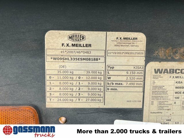 Meiller MHPS 12/27, Stahlmulde ca. 26m³, Liftachse - Semi-trailer jungkit: gambar 2 Meiller MHPS 12/27, Stahlmulde ca. 26m³, Liftachse - Semi-trailer jungkit: gambar 2
