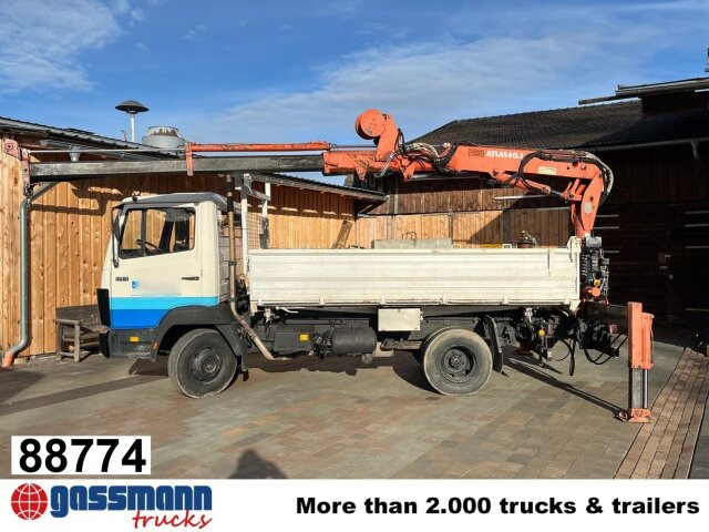 Mercedes-Benz 914 K 4x2, Kran Atlas 60.1, Funk - Truk jungkit, Truk derek: gambar 1 Mercedes-Benz 914 K 4x2, Kran Atlas 60.1, Funk - Truk jungkit, Truk derek: gambar 1