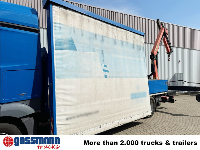 Mercedes-Benz Actros 1836 L 4x2, Glastransporter, Heckkran - Truk flatbed, Truk derek: gambar 4 Mercedes-Benz Actros 1836 L 4x2, Glastransporter, Heckkran - Truk flatbed, Truk derek: gambar 4